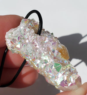Angel Aura Quartz Necklace