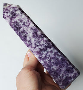 Lepidolite Tower Point 7 3/4" tall