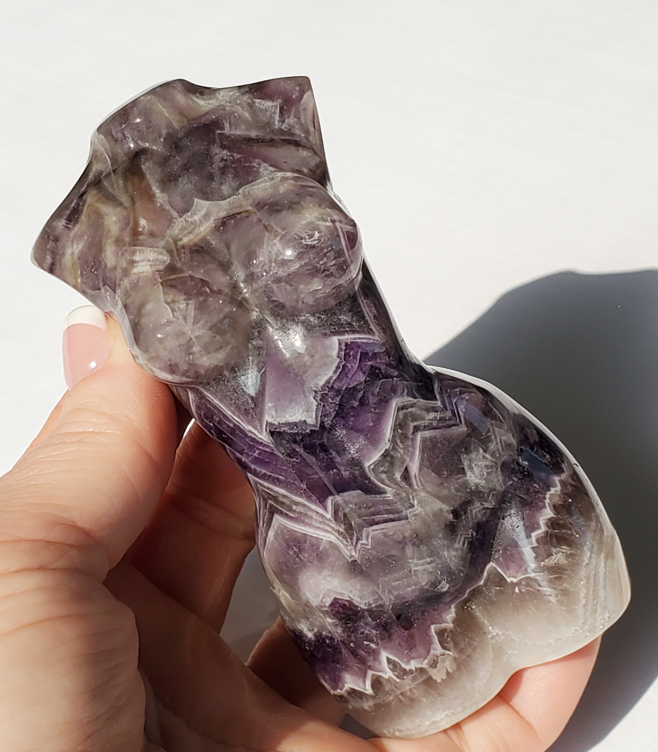 Amethyst Crystal Goddess Statue - Venus Body