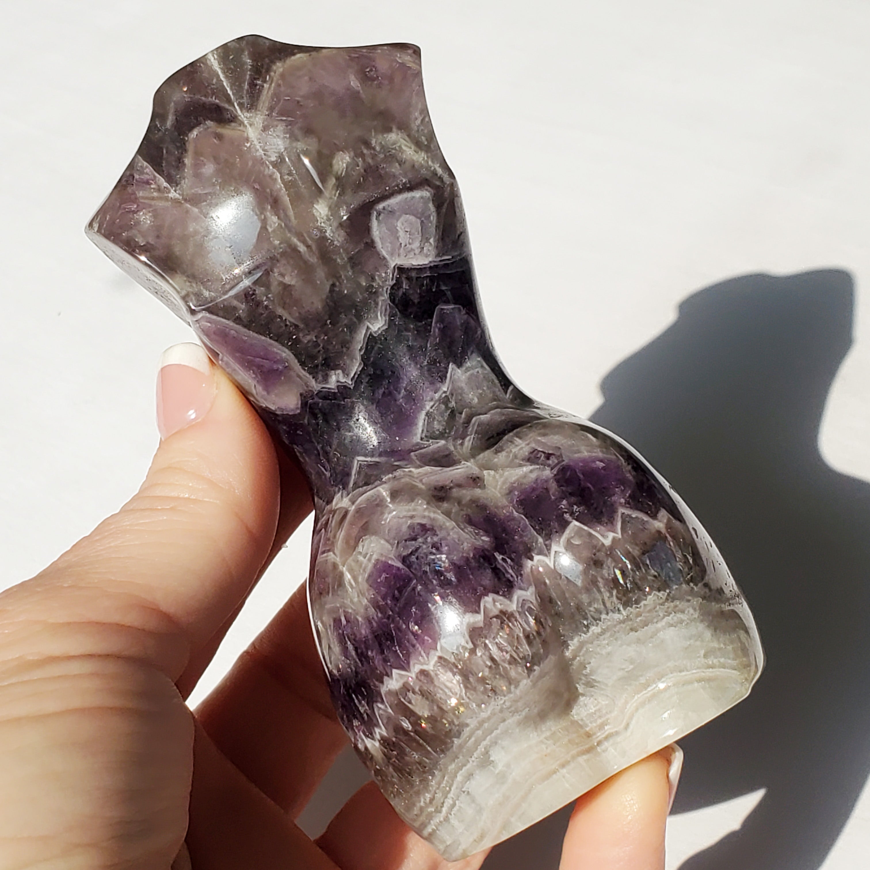 Amethyst Crystal Goddess Statue - Venus Body