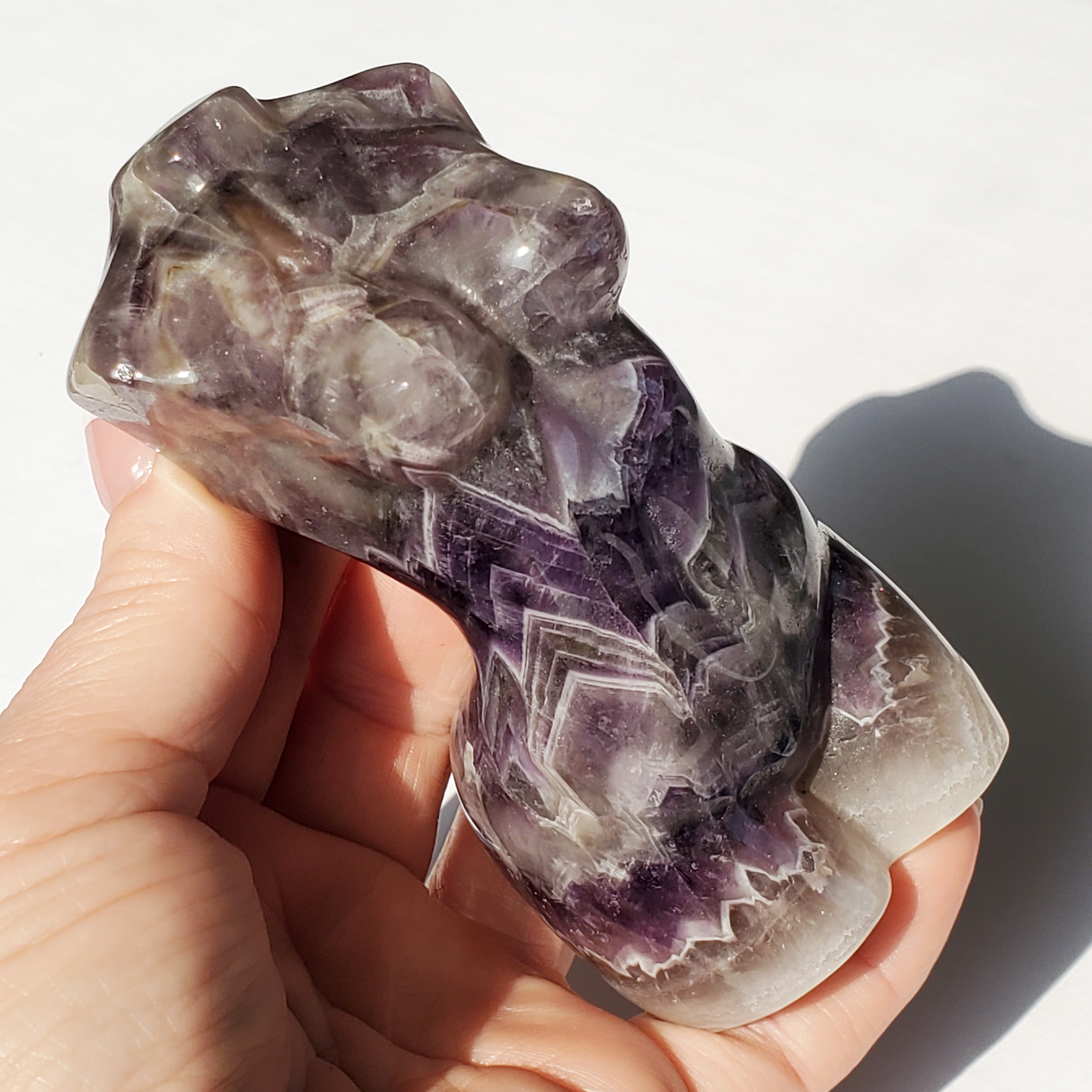 Amethyst Crystal Goddess Statue - Venus Body