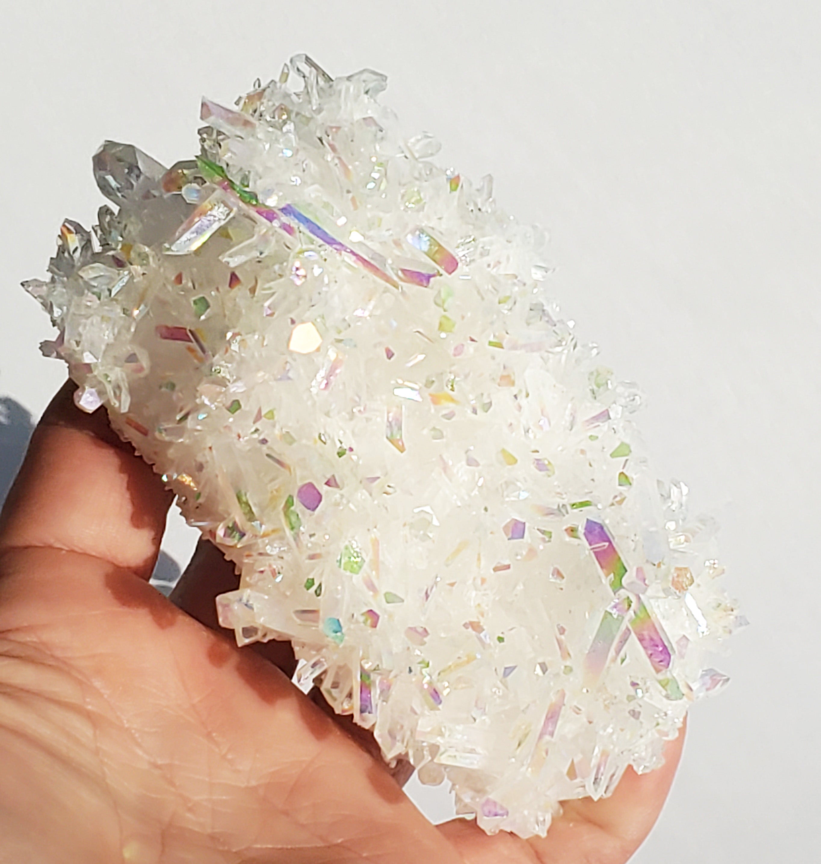 Angel Aura Quartz cluster