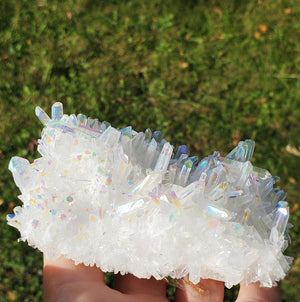 Angel Aura Quartz cluster