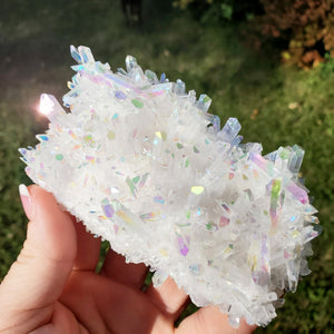 Angel Aura Quartz cluster