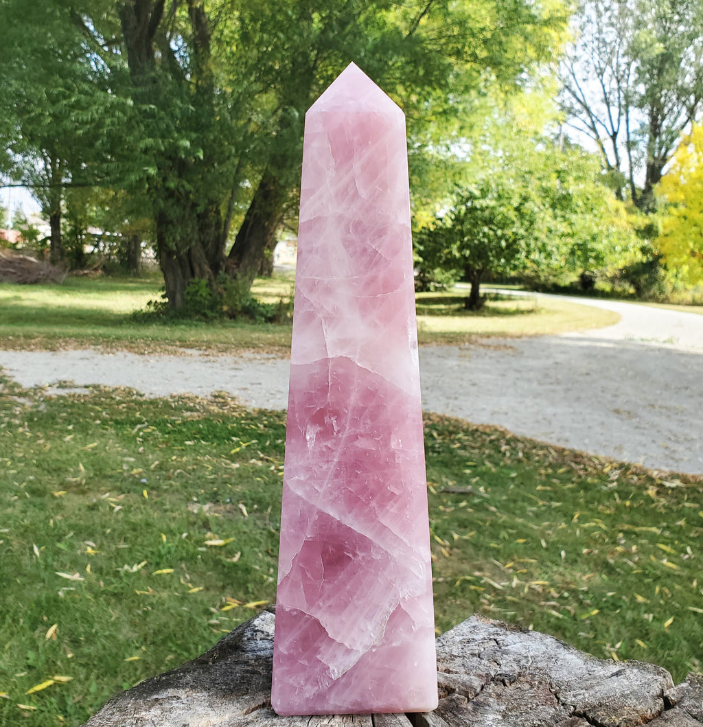 Rose Quartz Crystal Tower LARGE