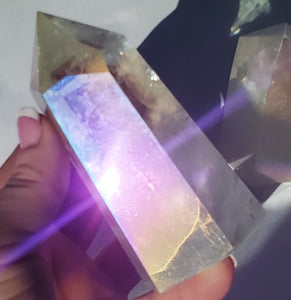 Angel Aura Quartz Towers - Opal Aura Crystal