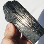 Black Tourmaline stone - log - Protection Stone