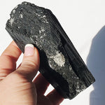 Black Tourmaline stone - log - Protection Stone