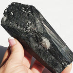 Black Tourmaline stone - log - Protection Stone
