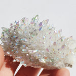 Angel Aura Quartz cluster- Arkansas Quartz treated in the USA