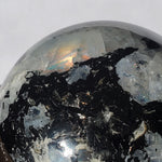 Rainbow Moonstone Sphere peach flashes 3 3/4" or 95 mm