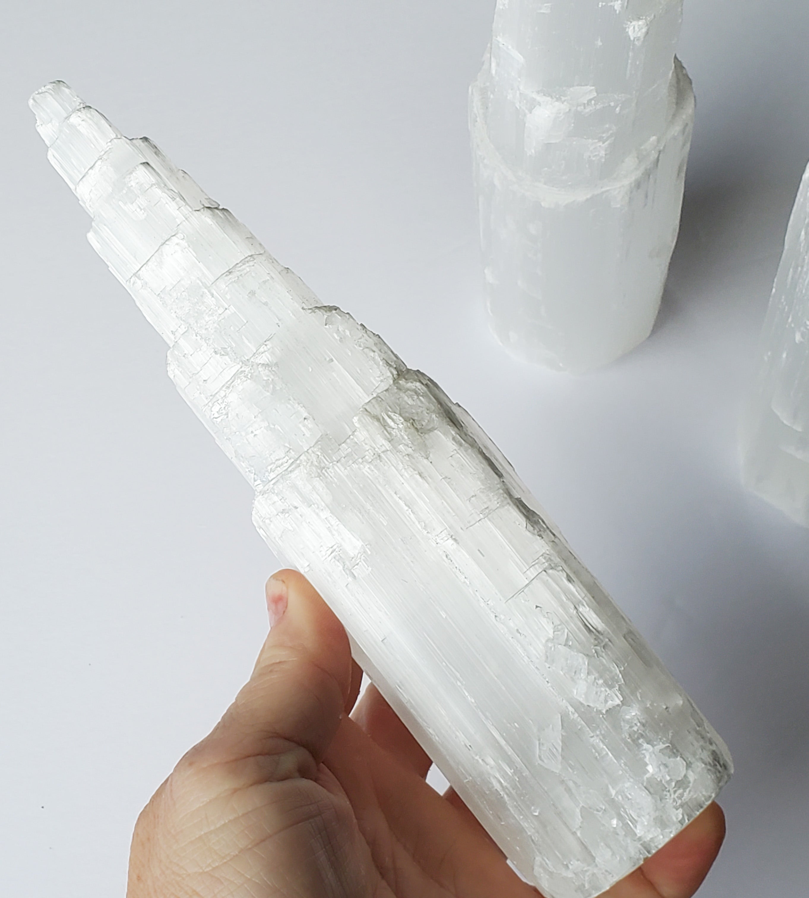 Selenite Skyscraper Tower 8"