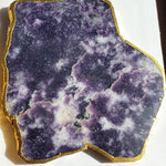 Stone Drink Coasters set of 6 Lepidolite