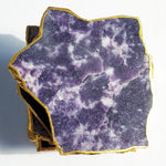 Stone Drink Coasters set of 6 Lepidolite