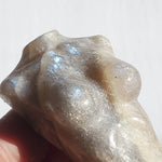 Crystal Goddess Statue, flashy Moonstone