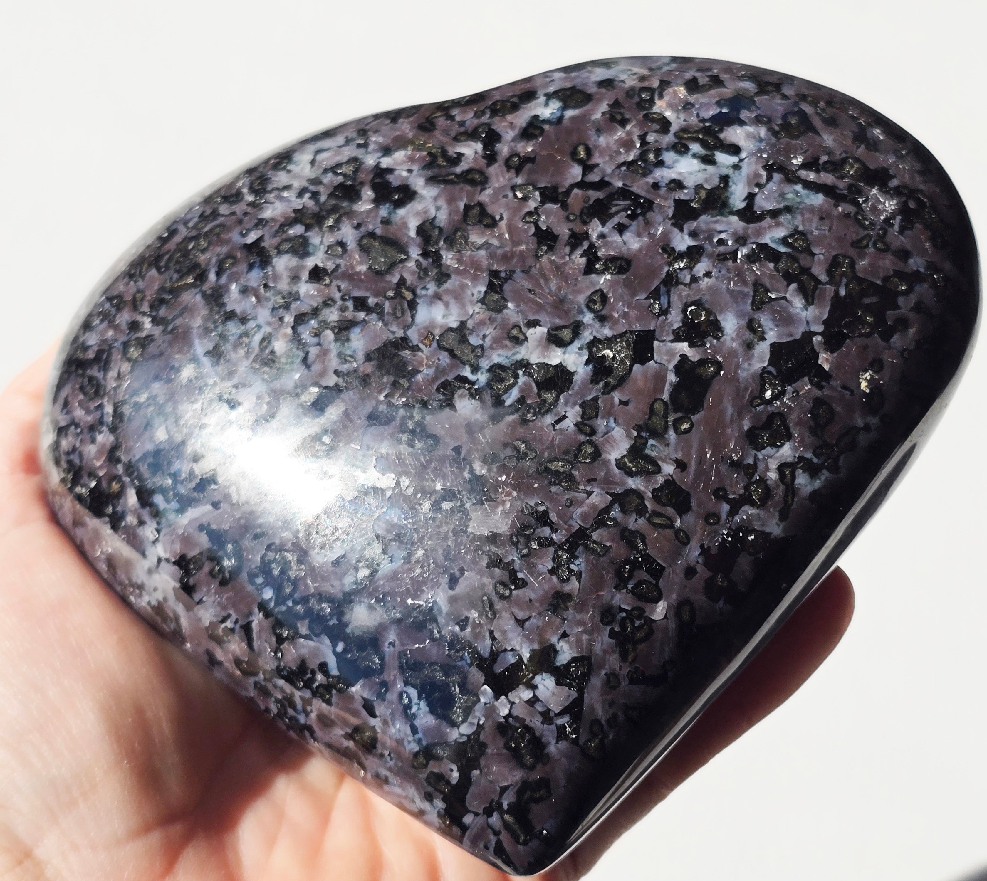 Indigo Gabbro Stone Heart