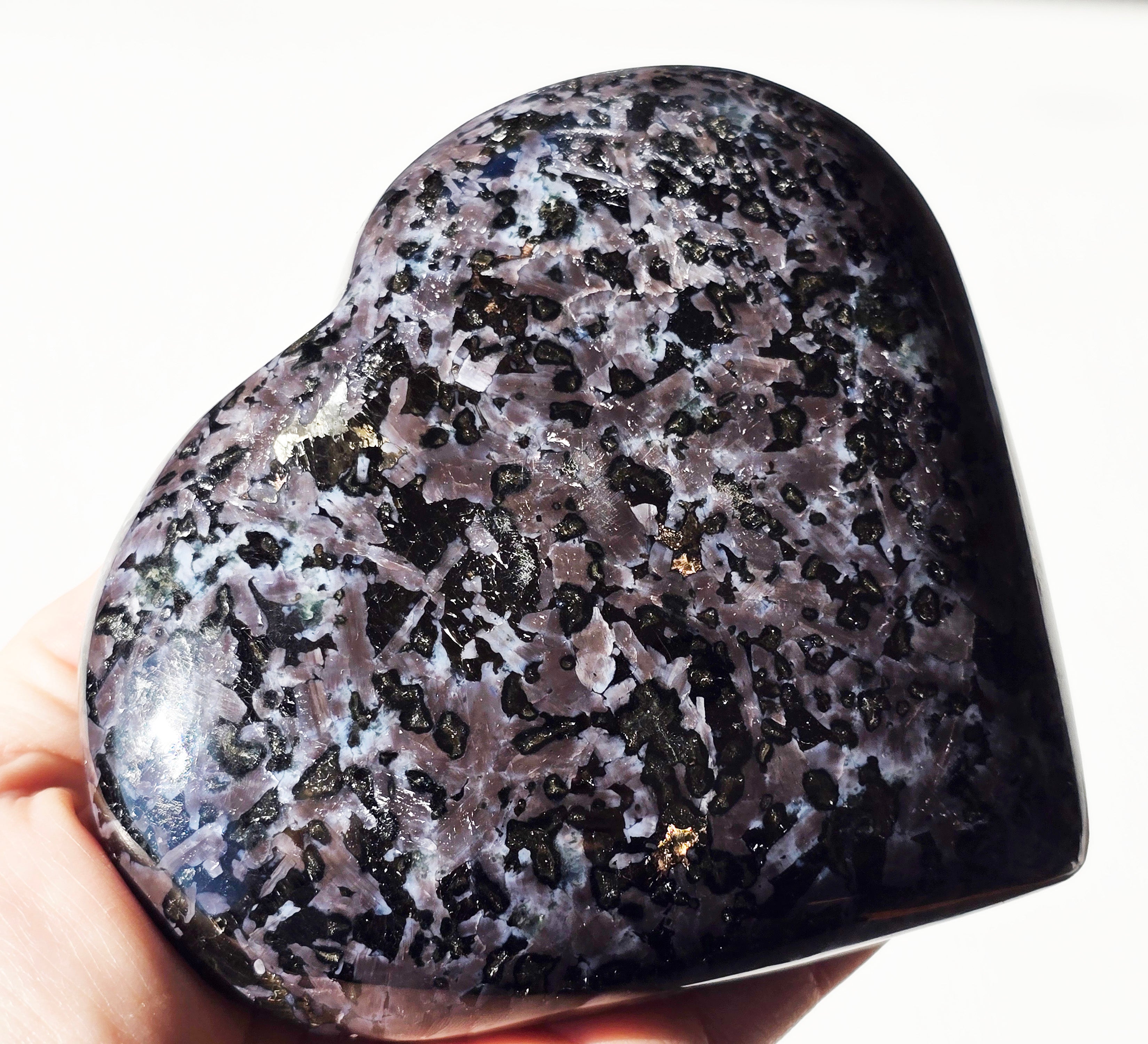 Indigo Gabbro Stone Heart