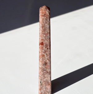 Flashy Sunstone Crystal Tower 10 3/4"