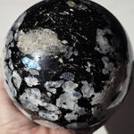 Large Moonstone Sphere with rainbow inclusions