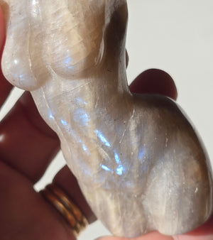 Crystal Goddess Statue Moonstone