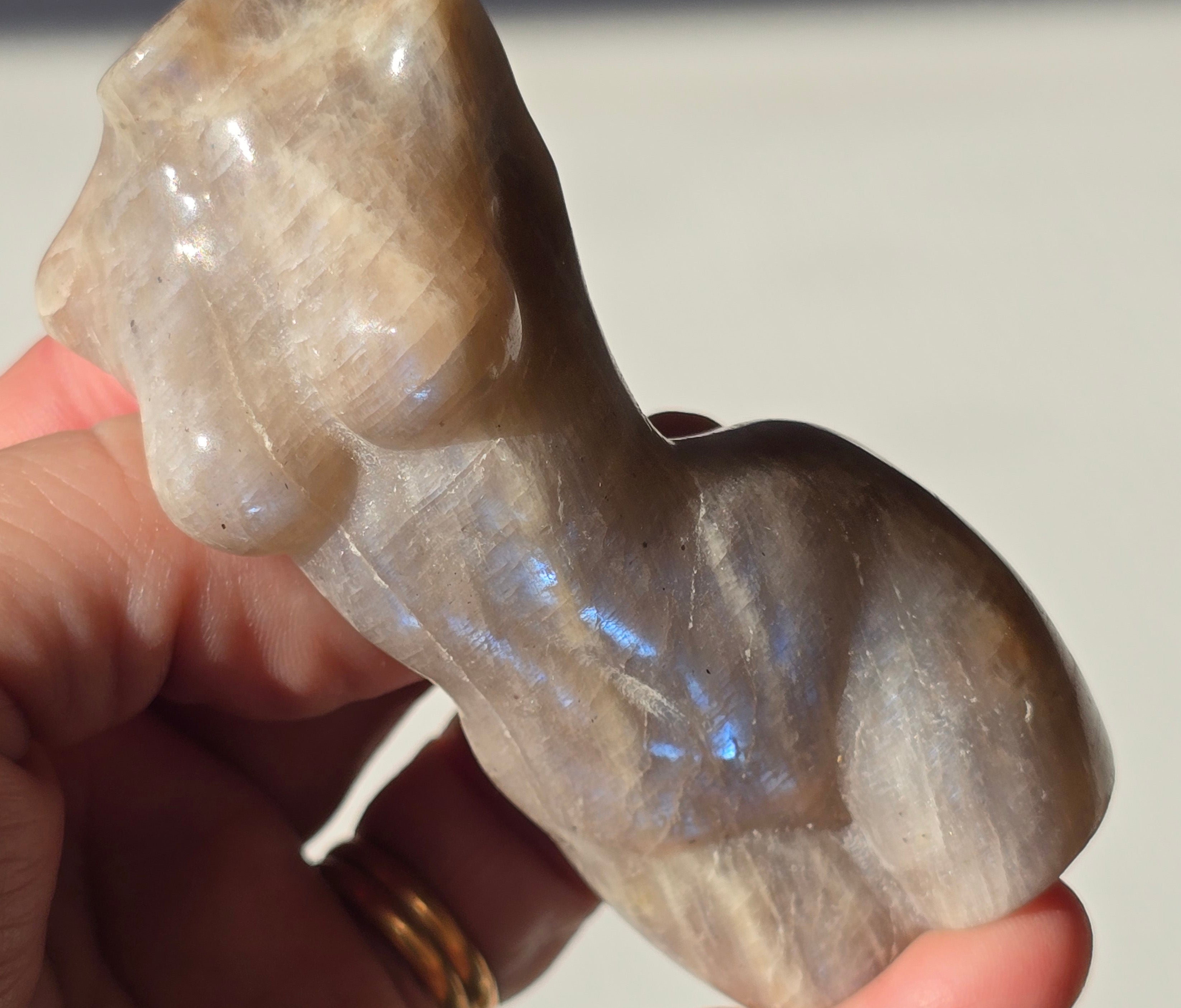 Crystal Goddess Statue Moonstone