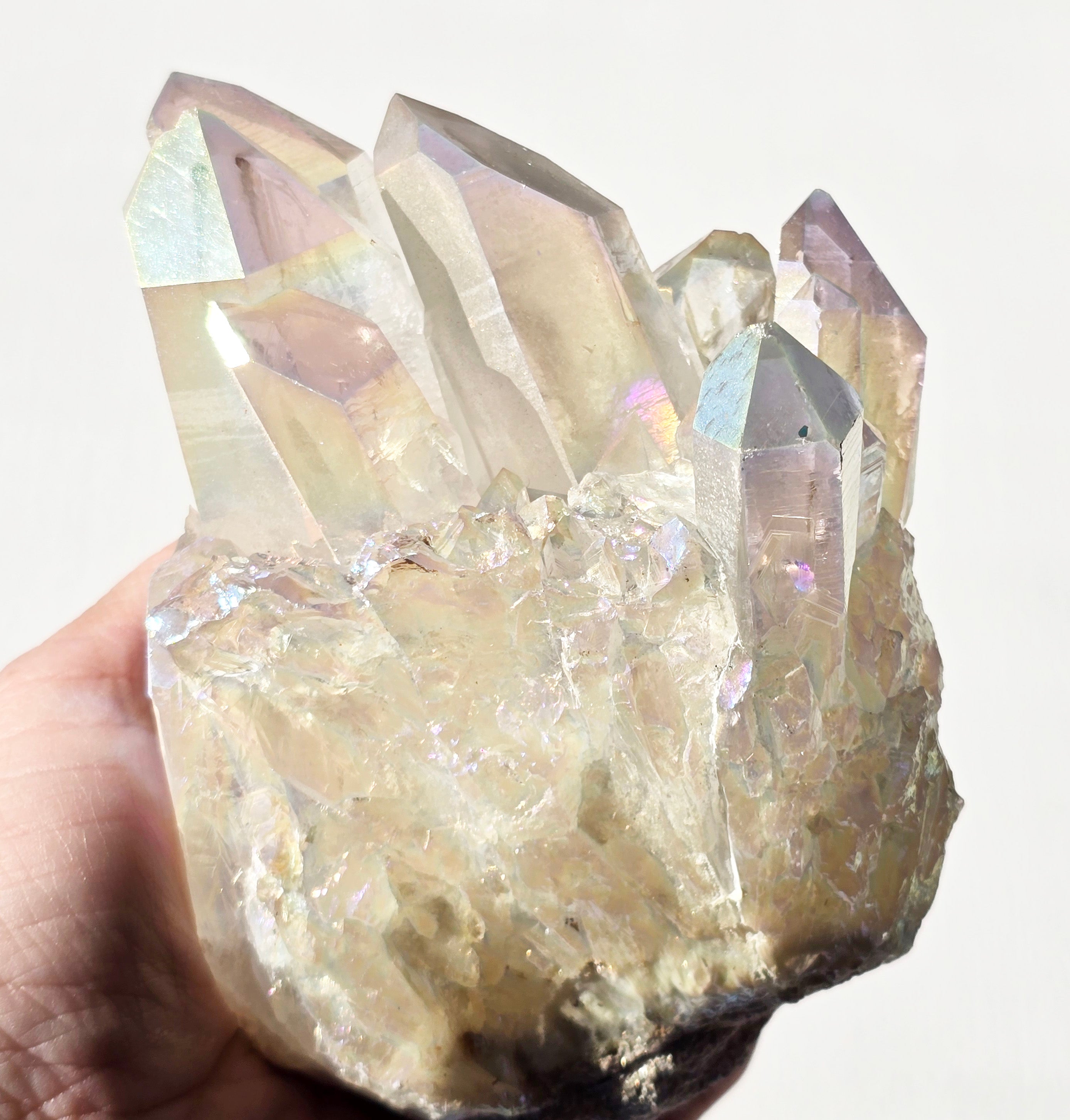 Angel Aura Quartz cluster