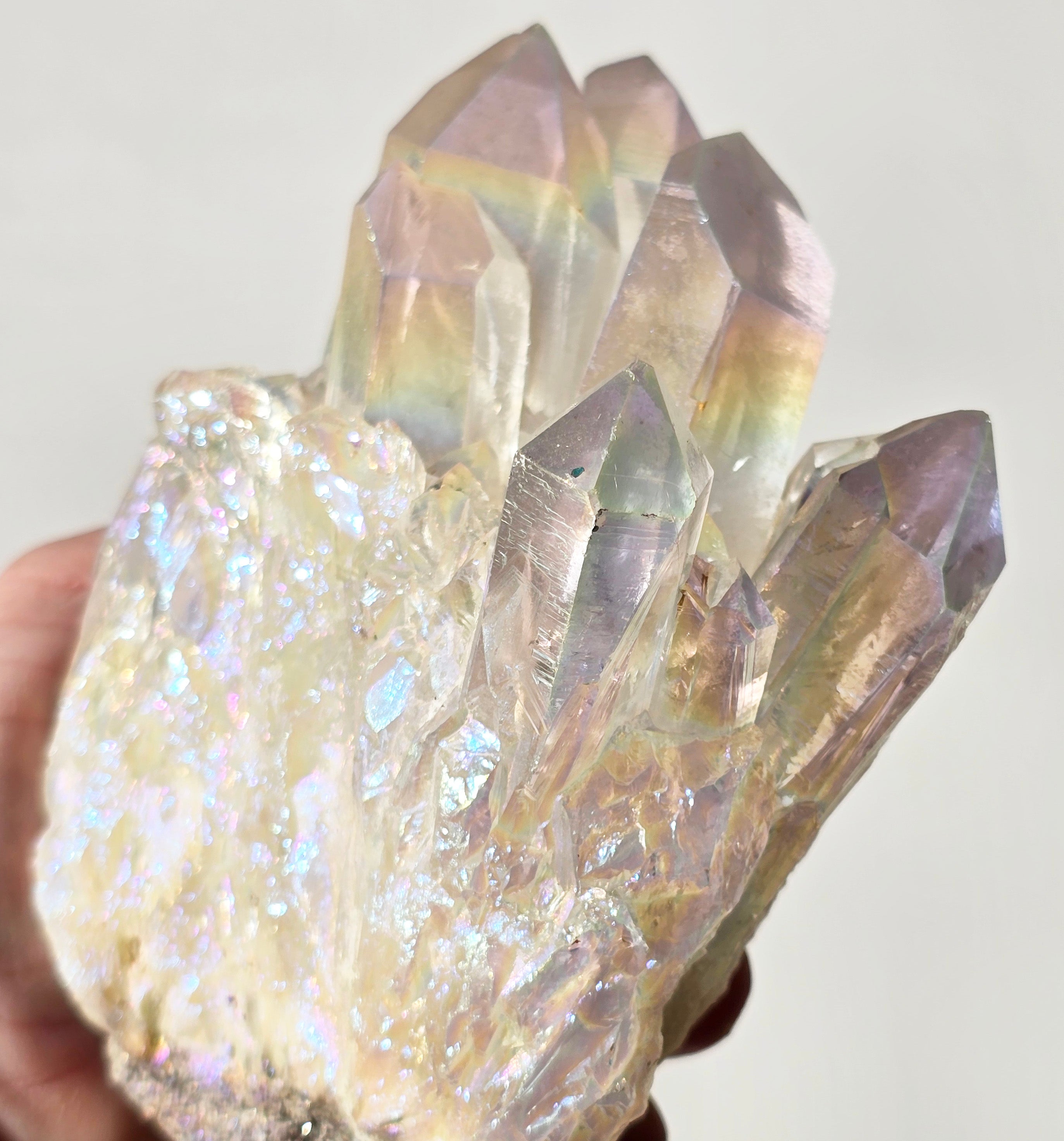 Angel Aura Quartz cluster