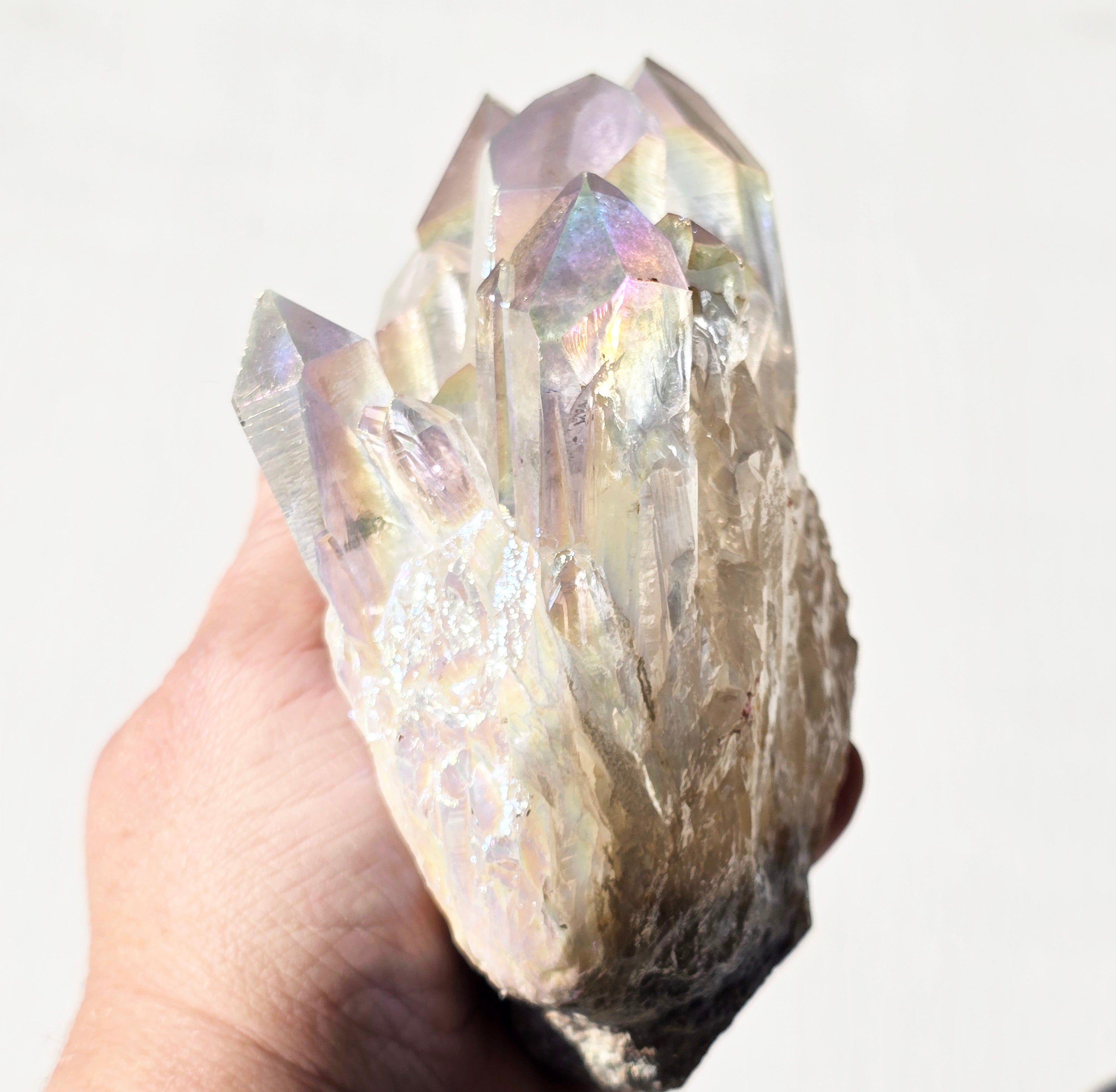 Angel Aura Quartz cluster