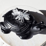 Chrysanthemum Flower Stone Turtle Statue