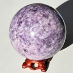 Large Purple Lepidolite Sphere 4 1/2"