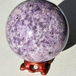 Large Purple Lepidolite Sphere 4 1/2"