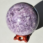 Large Purple Lepidolite Sphere 4 1/2"