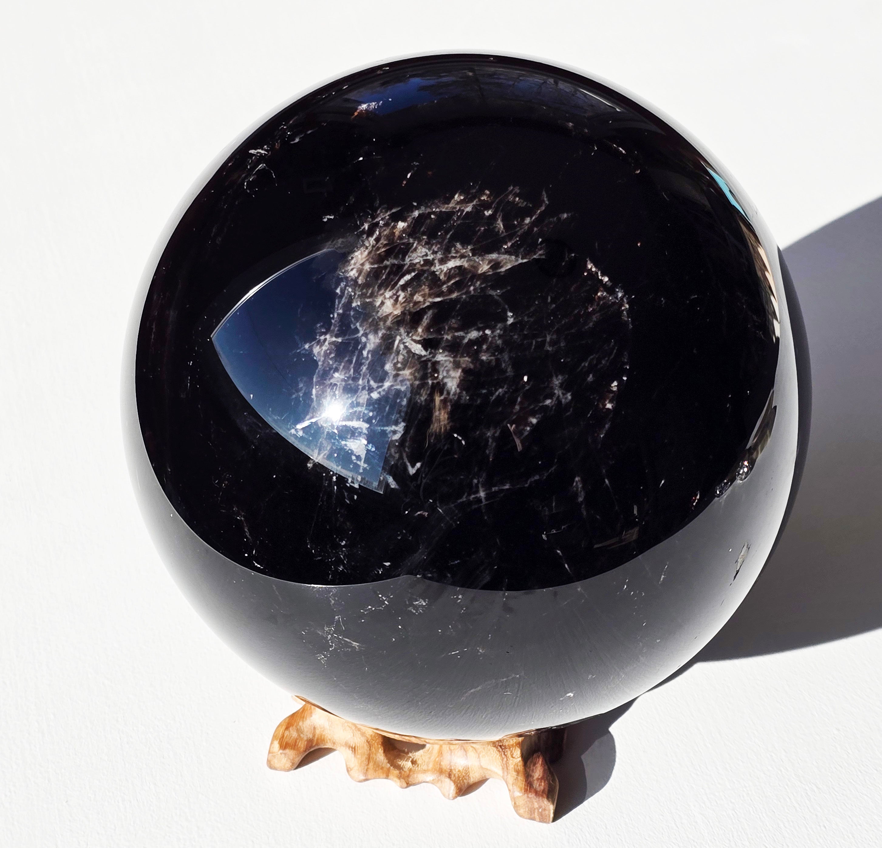 Smoky Quartz Asteriated Star Sphere EXTRA LARGE