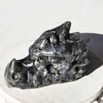 Larvikite Crystal Dragon Head, Dragon Skull