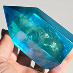 Aqua Aura Quartz Crystal Tower