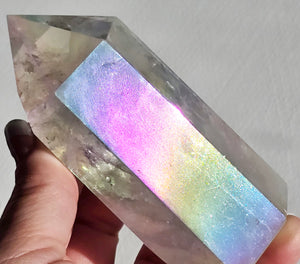 Angel Aura Opal Quartz Crystal Tower