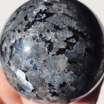 Flashy Larvikite Sphere 63 mm