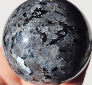 Flashy Larvikite Sphere 63 mm