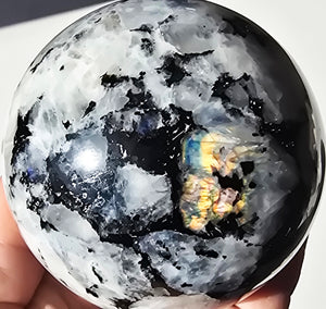 Flashy Moonstone Crystal Sphere