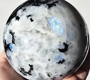 Flashy Moonstone Crystal Sphere