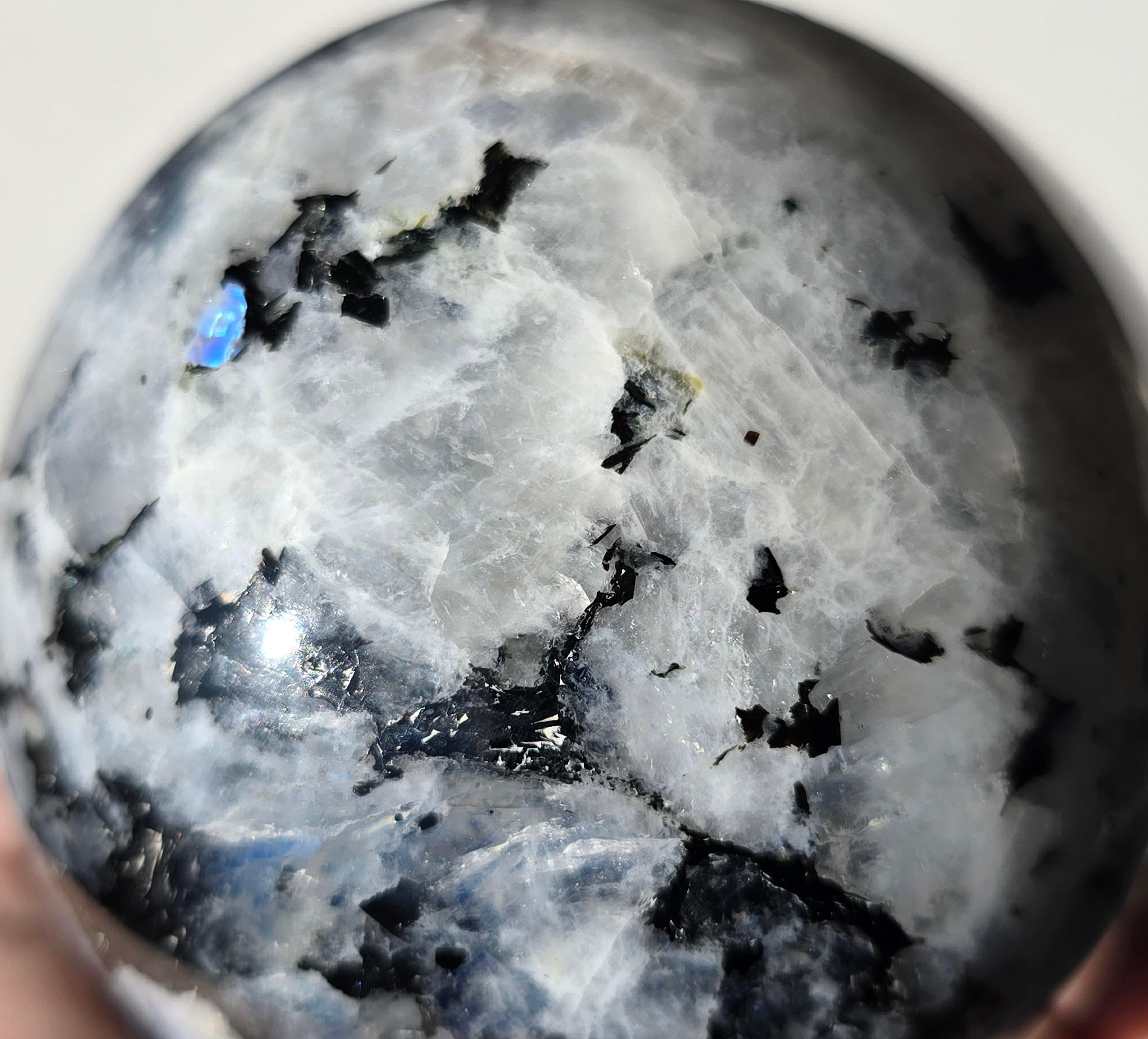 Flashy Moonstone Crystal Sphere