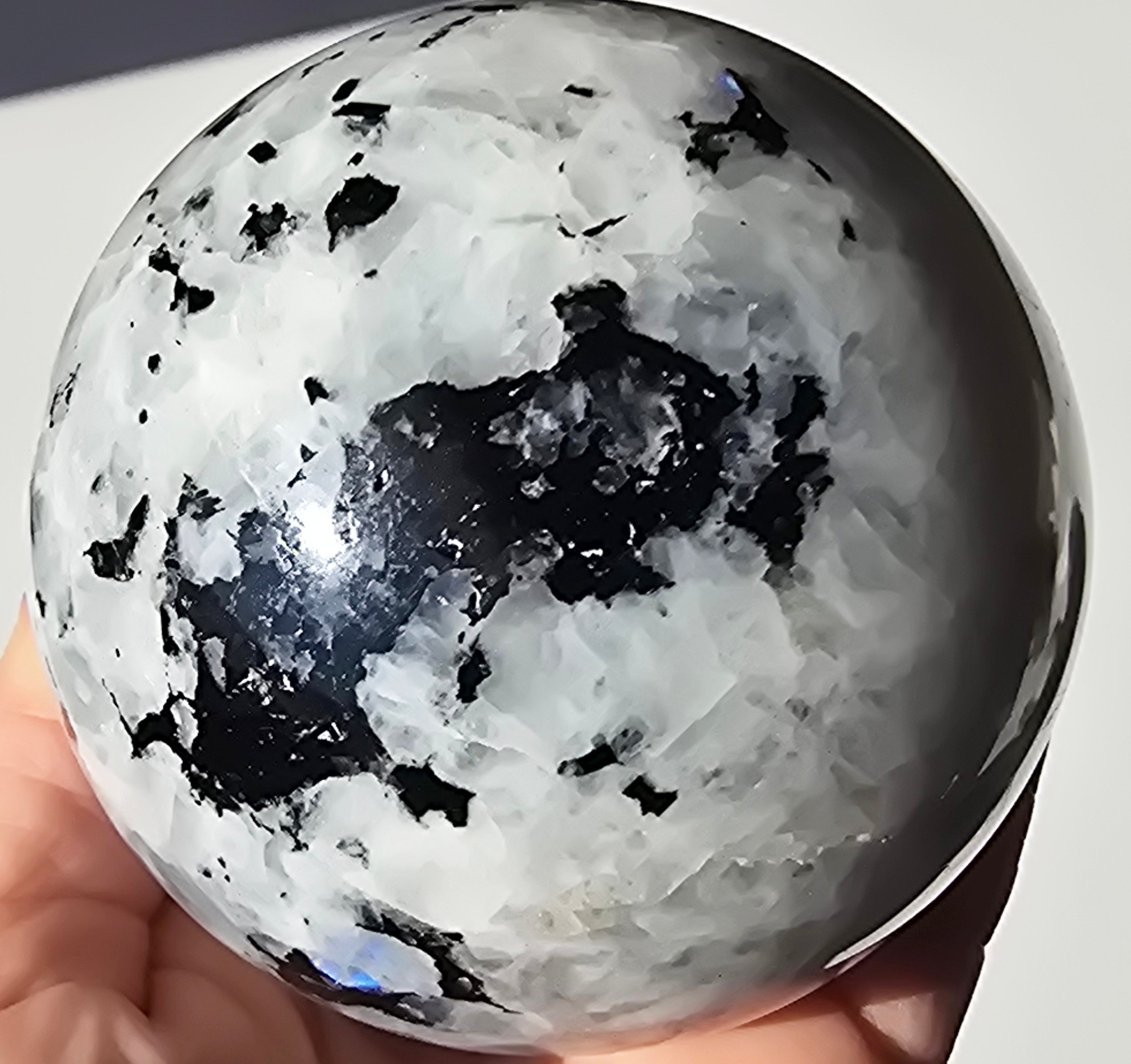 Flashy Moonstone Crystal Sphere