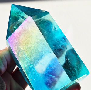 Aqua Aura Quartz Tower