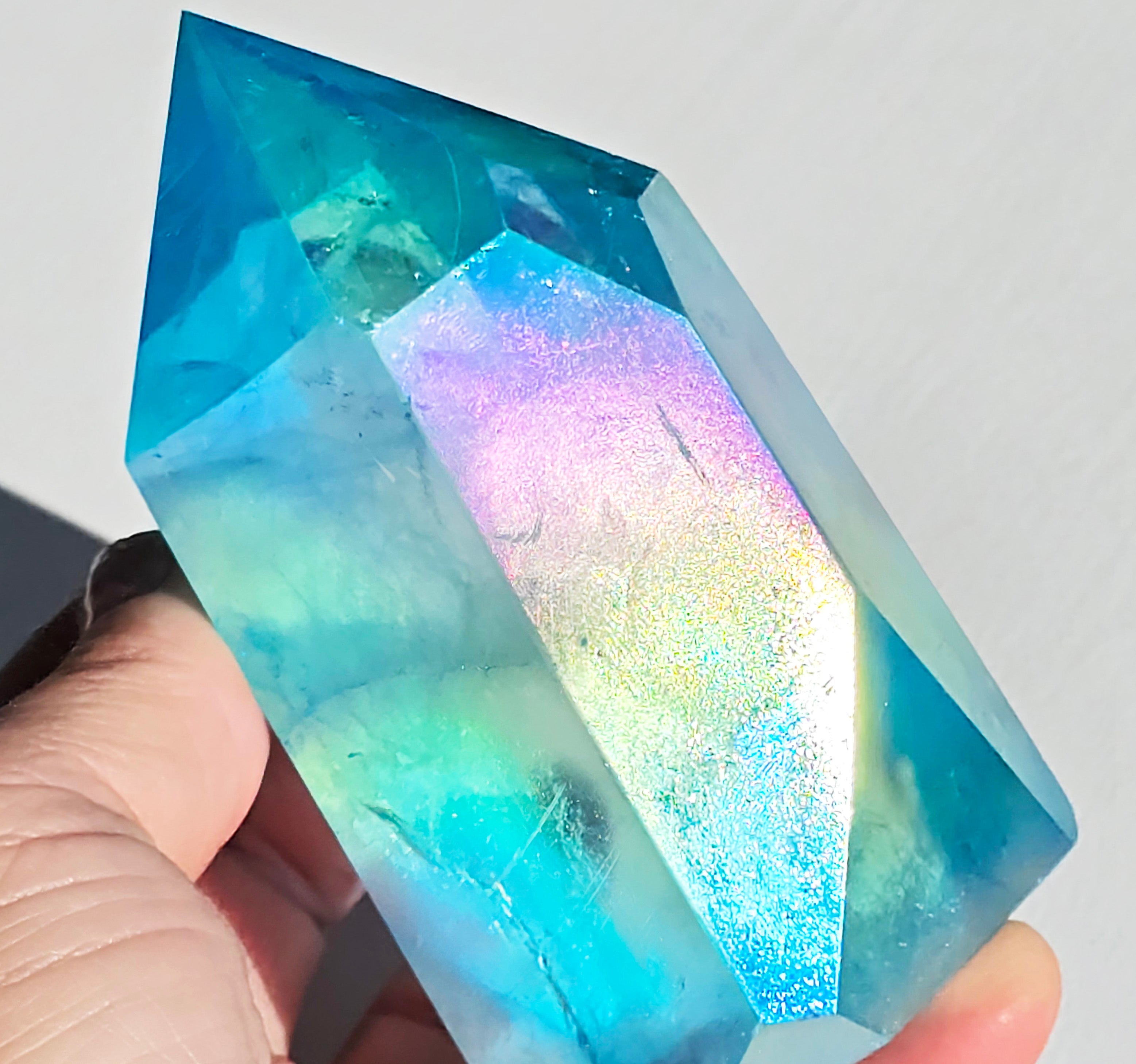 Aqua Aura Quartz Tower