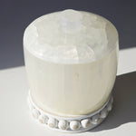 Polished Selenite Jar with lid LARGE