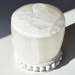 Polished Selenite Jar with lid LARGE