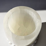 Polished Selenite Jar with lid LARGE