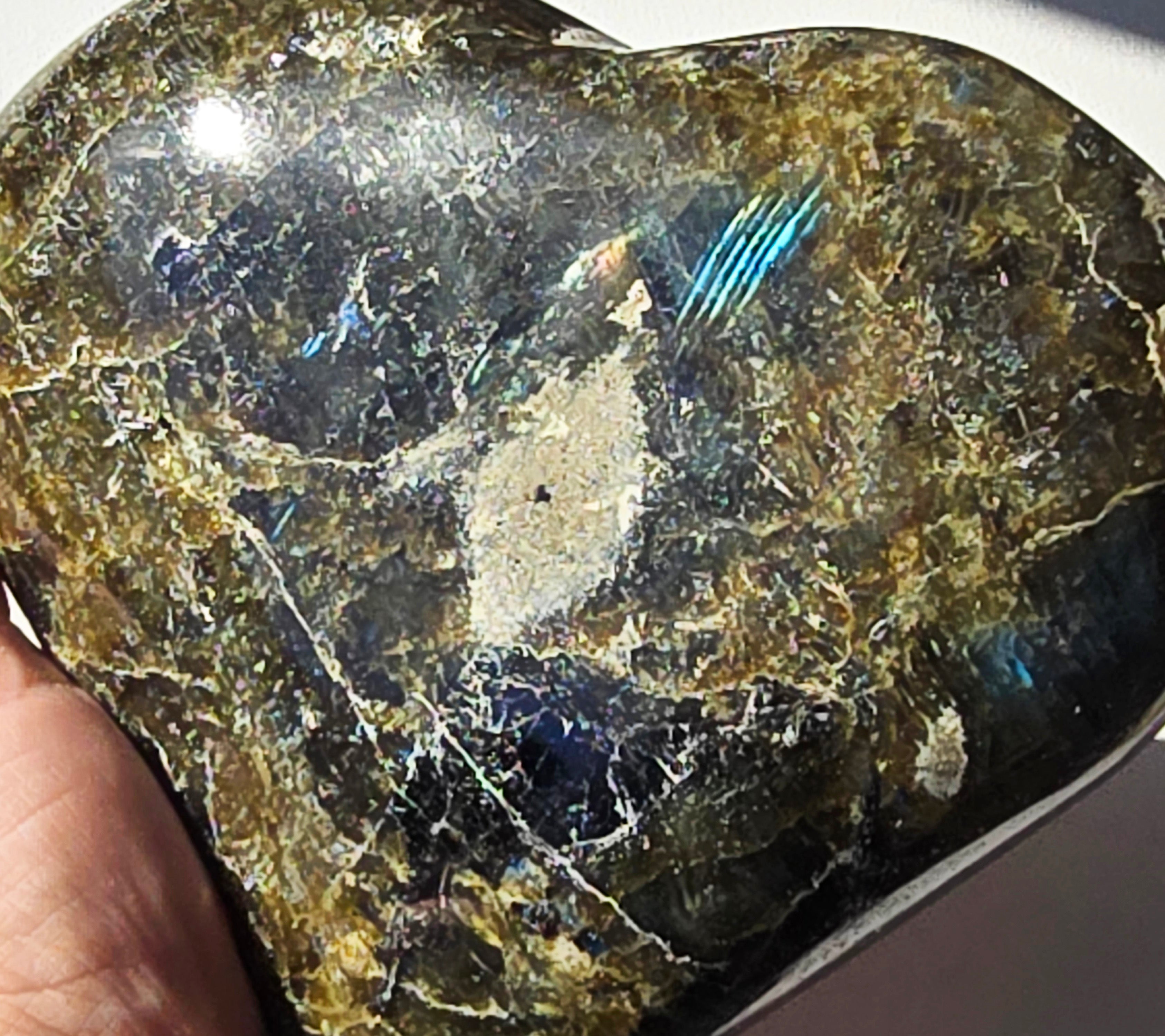 Labradorite Heart Large SALE!