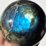 Flashy Labradorite Sphere with rainbow inclusions