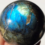 Flashy Labradorite Sphere with rainbow inclusions